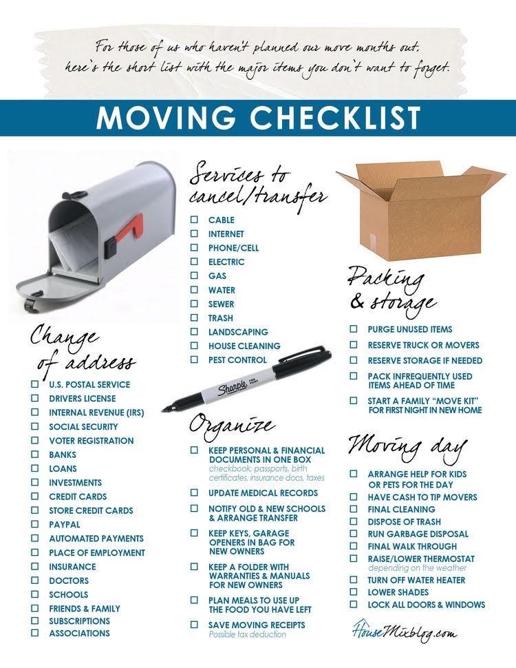 Moving Checklist